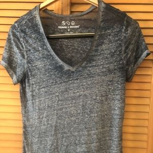 Threads 4 Thought Burnout V-Neck Tee Small NWOT